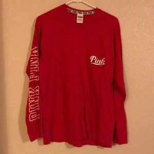 Victoria secret pink Red shirt